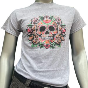 T-shirt sérigraphié "Crâne Australopithèque - Style Mexicain"